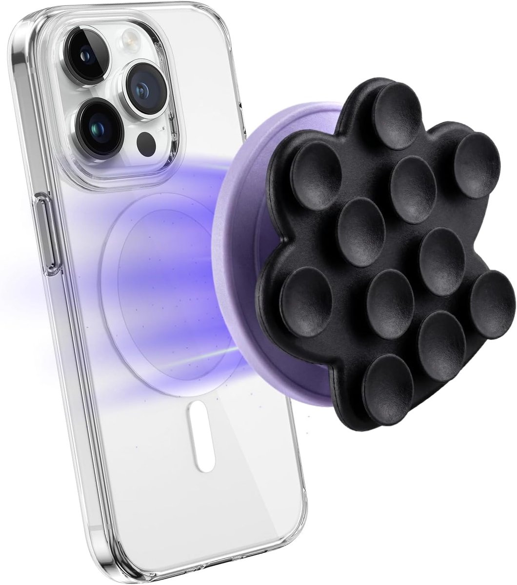 telefoon zuignap houder magneet mobiele telefoon houder leuke kattenpoothouder magnetische telefoonhouder magnetische telefoonhouder compatibel met iPhone en Android voor douche TikTok video's