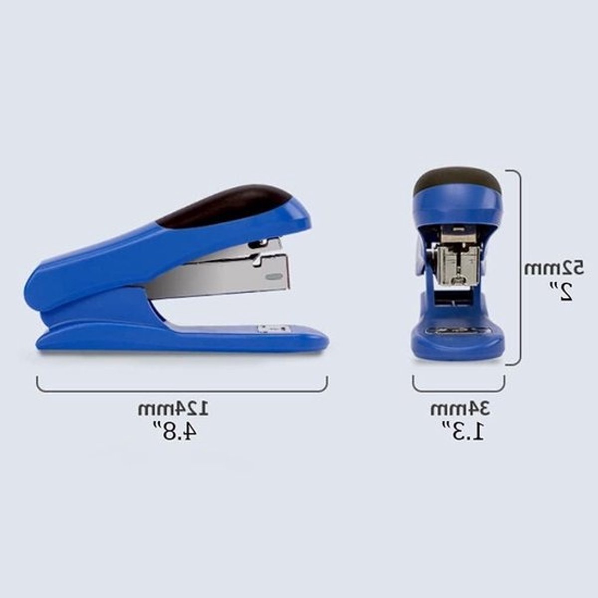 Mini Nietmachine - Bureau Nietmachine - Papier Binden - 25 Vel Capaciteit - 124mm - Blauw