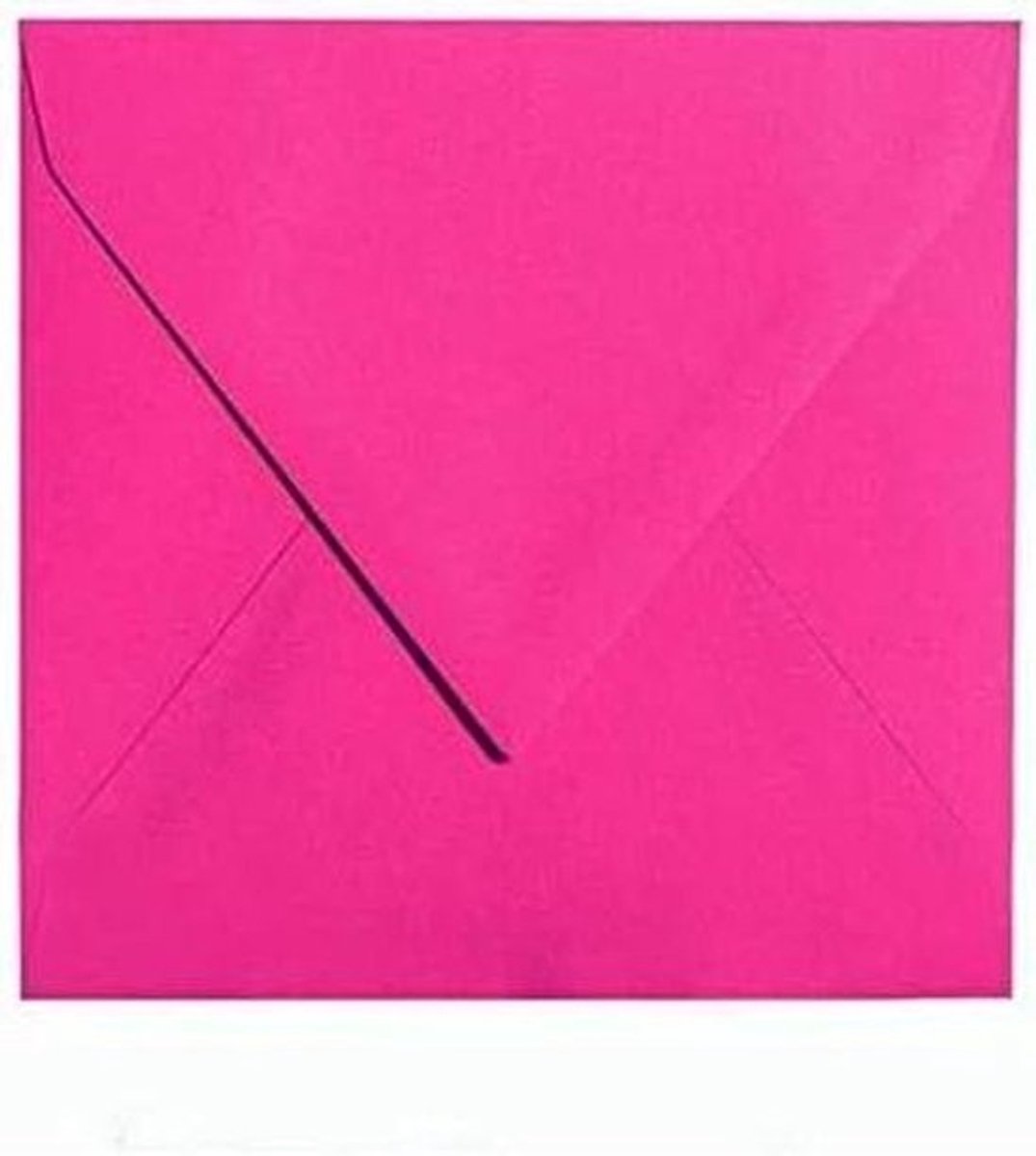Vierkante Enveloppen - Roze Enveloppen - Uitnodigingen Versturen - Duitse Productie - 15 x 15 cm - Roze
