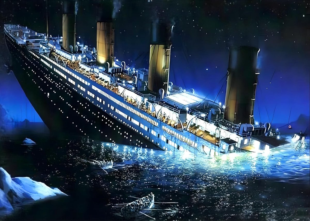 Diamond Art Painting for Adults Sunken Titanic, Diamond Art Kits Adults for Beginners, DIY Crystal Gem Craft Painting for Home Wall Bedroom or Office Decor Gift 40 x 30 cm