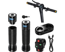 richtingaanwijzer met grip, E-scooter knipperlichten voor 22 mm handvat compatibel met Xiaomi M365/1S/PRO/PRO2/Mi3/4Lite, voor Segway-Ninebot Max G3/ZT3 Pro/E2 Plus/E2 Pro/F3/GT3