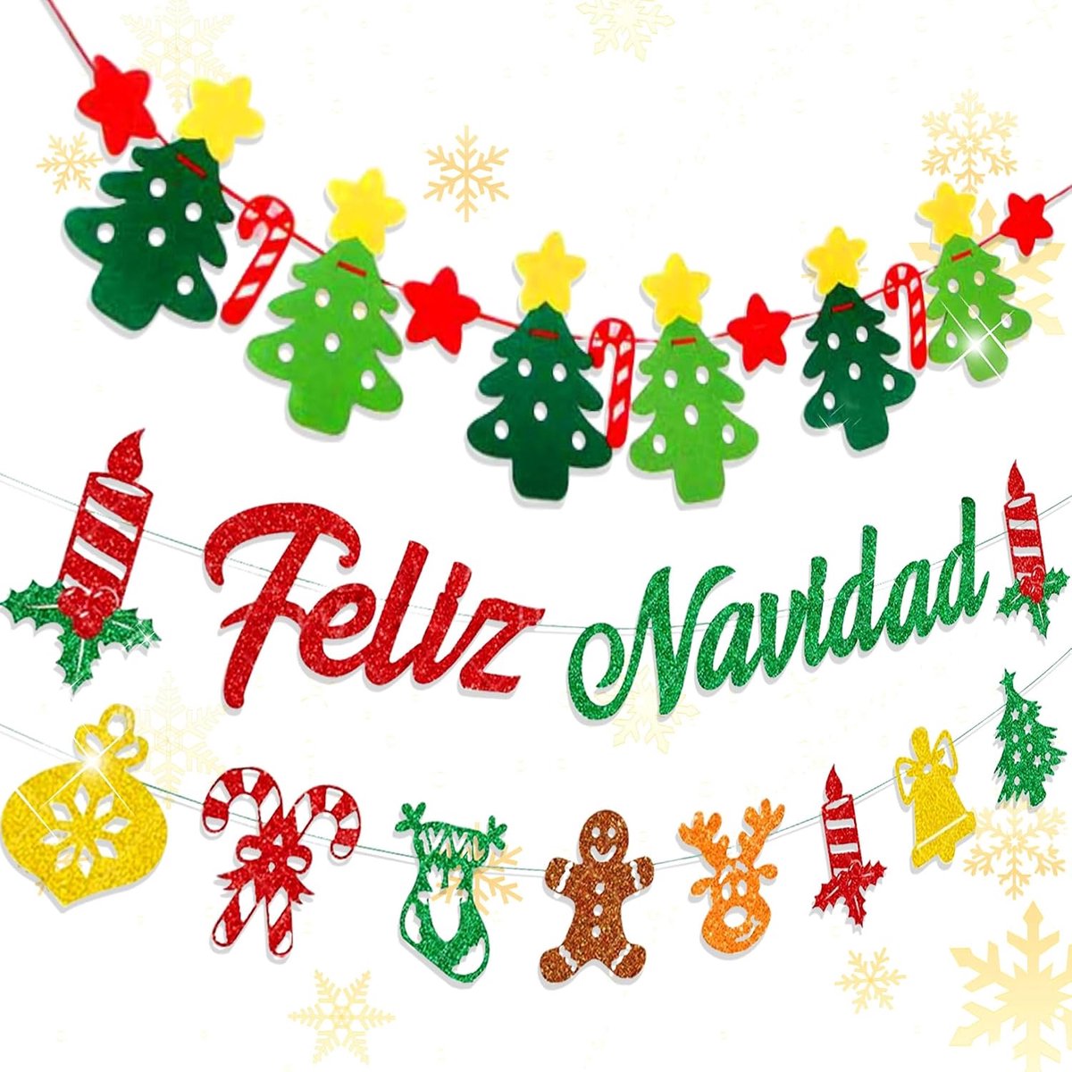 feliz navidad feestbanier slinger kerst feliz navidad achtergrond