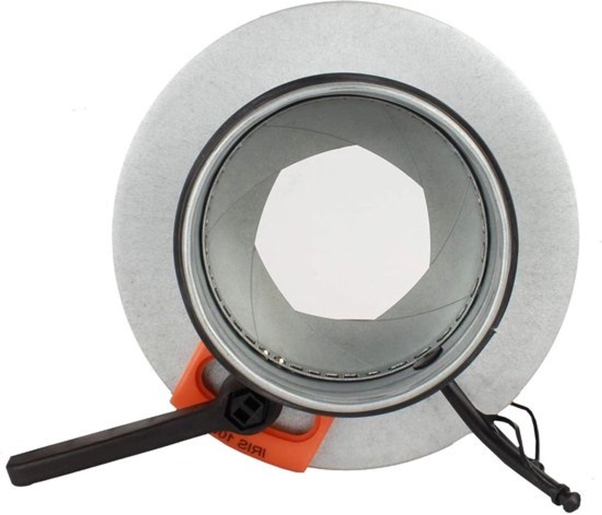 Luchtstroomregelaar - Ventilatie Demper - Ventilatie Regelen - Traploos Irismechanisme - Ø 100 mm - Zilverkleurig