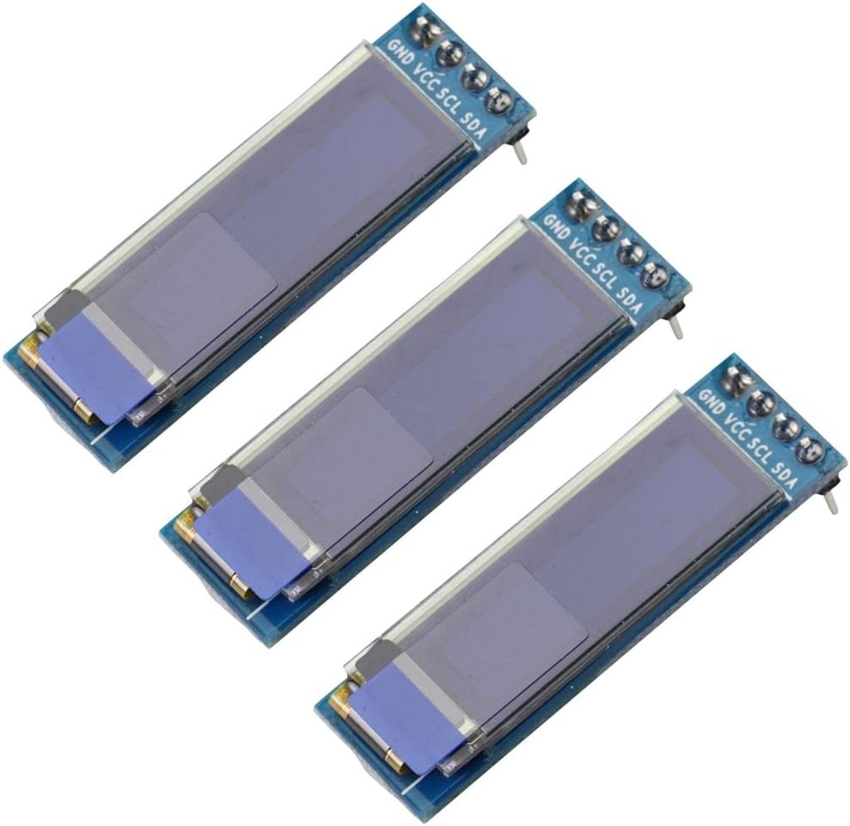 0,91" inch OLED-display module I2C IIC Seriële 128 X64 witte LCD LED-display module DC 3.3V ~ 5V voor Arduino