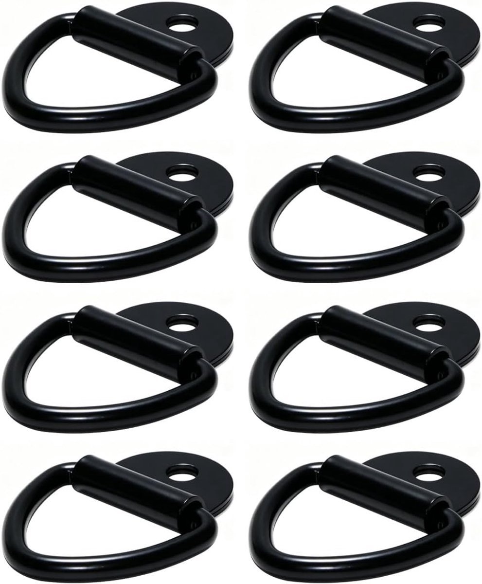 8 STKS Driehoek Anker Haken Heavy Duty Tie Down Sjorren Voor Truck ATV Camping Cargo Strap Garage Utility