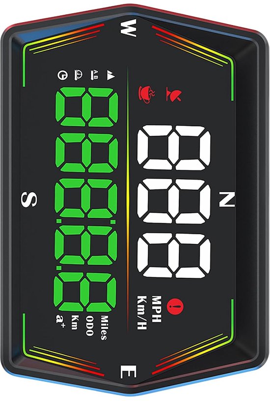 Universele Auto HUD GPS Digitale Snelheidsmeter Heads Up Display met Real Time Snelheid Tijd Rit Afstand Hoogte Richting 0-100km Versnelling Over Snelheid Vermoeidheidsalarm, van universele — afbeelding 5