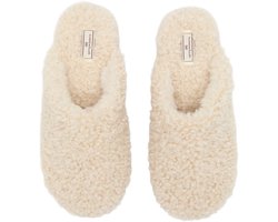 Hunkemöller Curly Fur sloffen - wit