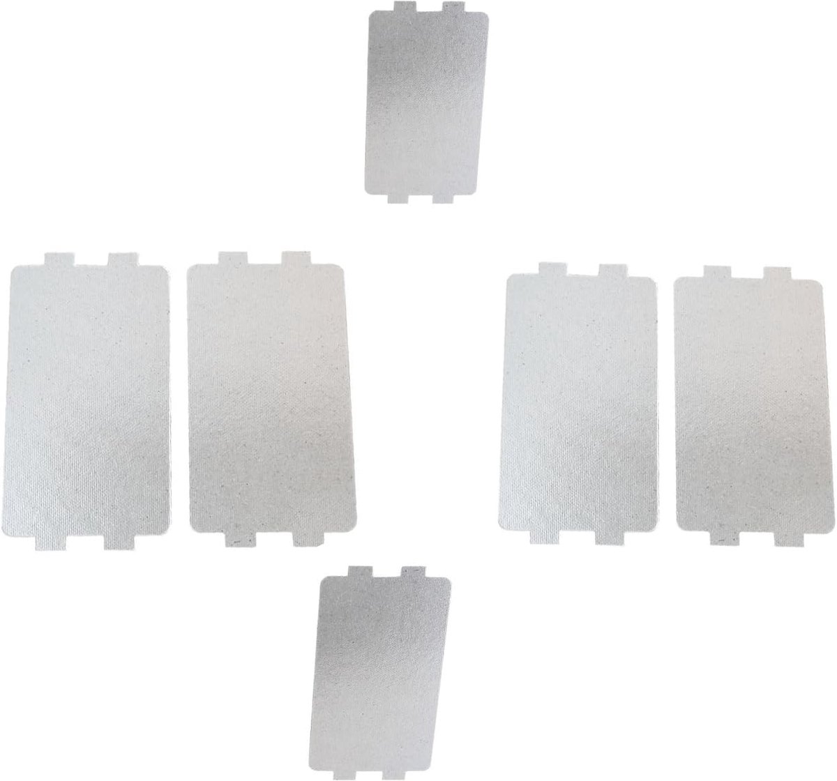 6 Stks Hoge Temperatuur Bestand Magnetron Guards Vervanging Oven Protector Sheet Universele Mica Sheet Magnetron Onderdelen Golfgeleider Cover voor Thuis Keuken 10,7 * 6,6 cm