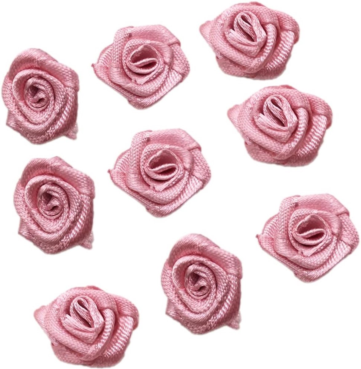 Dailygoods- Kunstbloemen 100 Stuks - Satijnen Rozen - Decoratieve Bloemen - Knutselaccessoires - DIY Decoratie - Niet-giftige Materialen