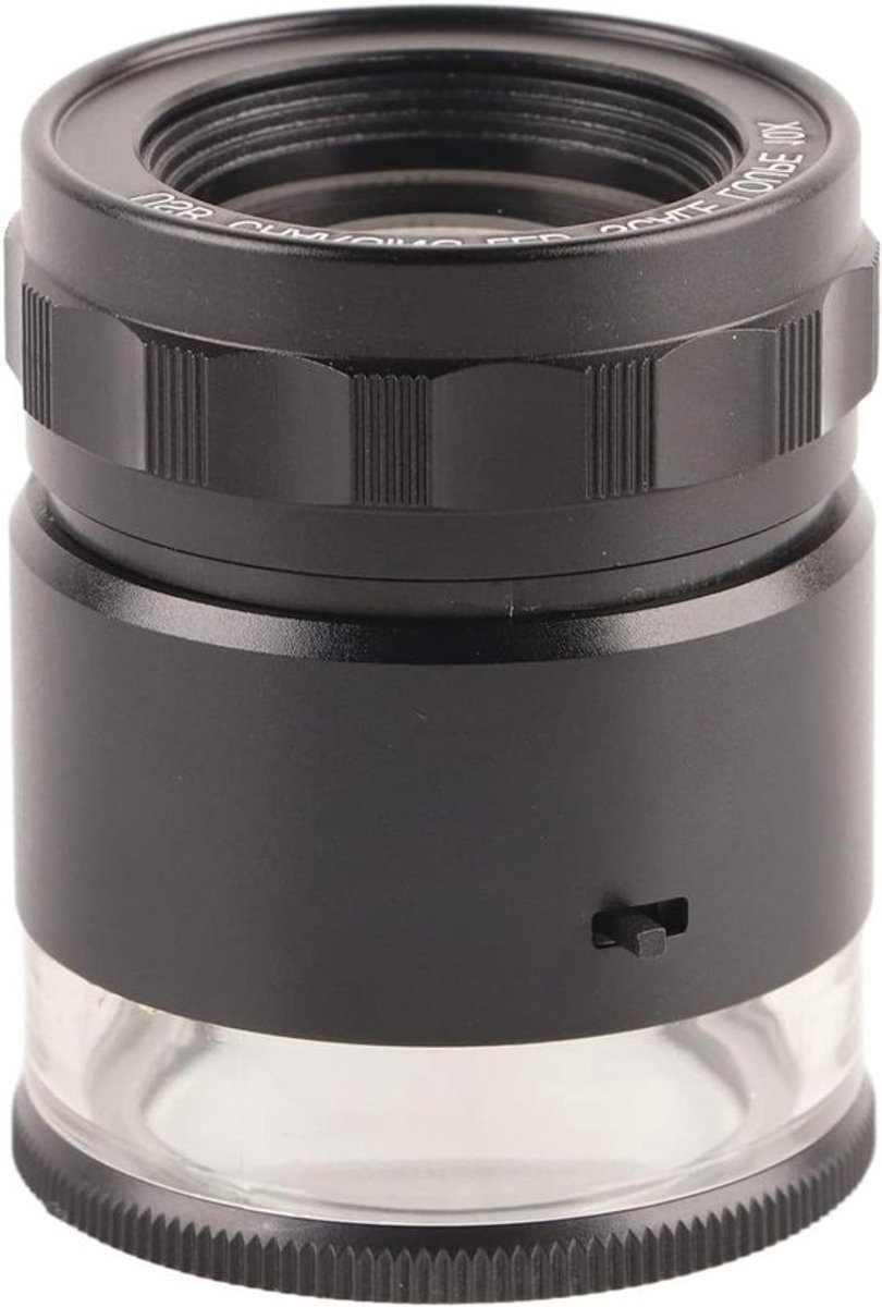 Verlichte Juweliersloep - Vergrootglas met LED - Gedetailleerd Werk - 6 LED Verlichting - 10x Vergroting 28mm - Zilver