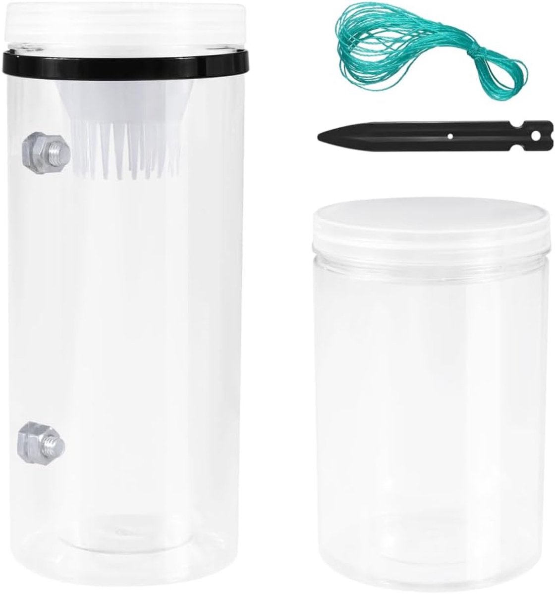 Dailygoods- Minnow Trap Omgekeerd Whisker Ontwerp - Vissenval - Krabbenval - Garnalenval - Zoutwater/Zoetwater - 15cm Vangcapaciteit