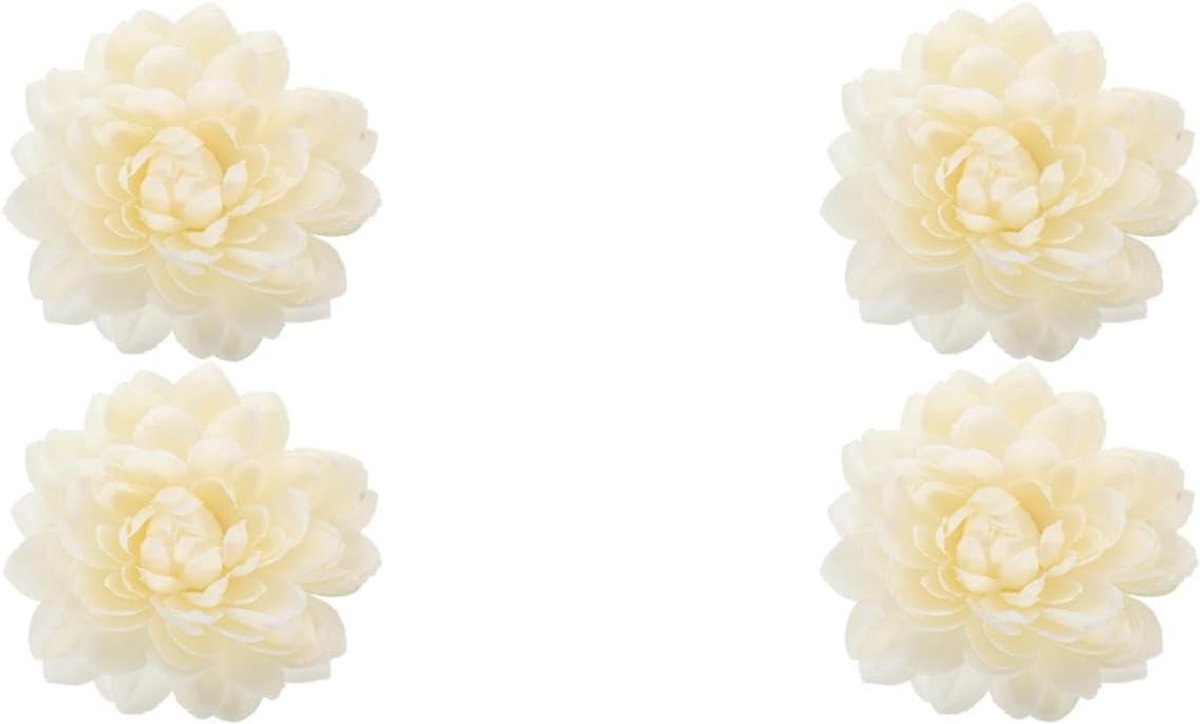 Dailygoods- Gordijnclips Set van 4 - Magnetische Gordijnhouders - Bloemvormen - Eenvoudig te Klemmen - Geschikt voor Woonkamer/Slaapkamer