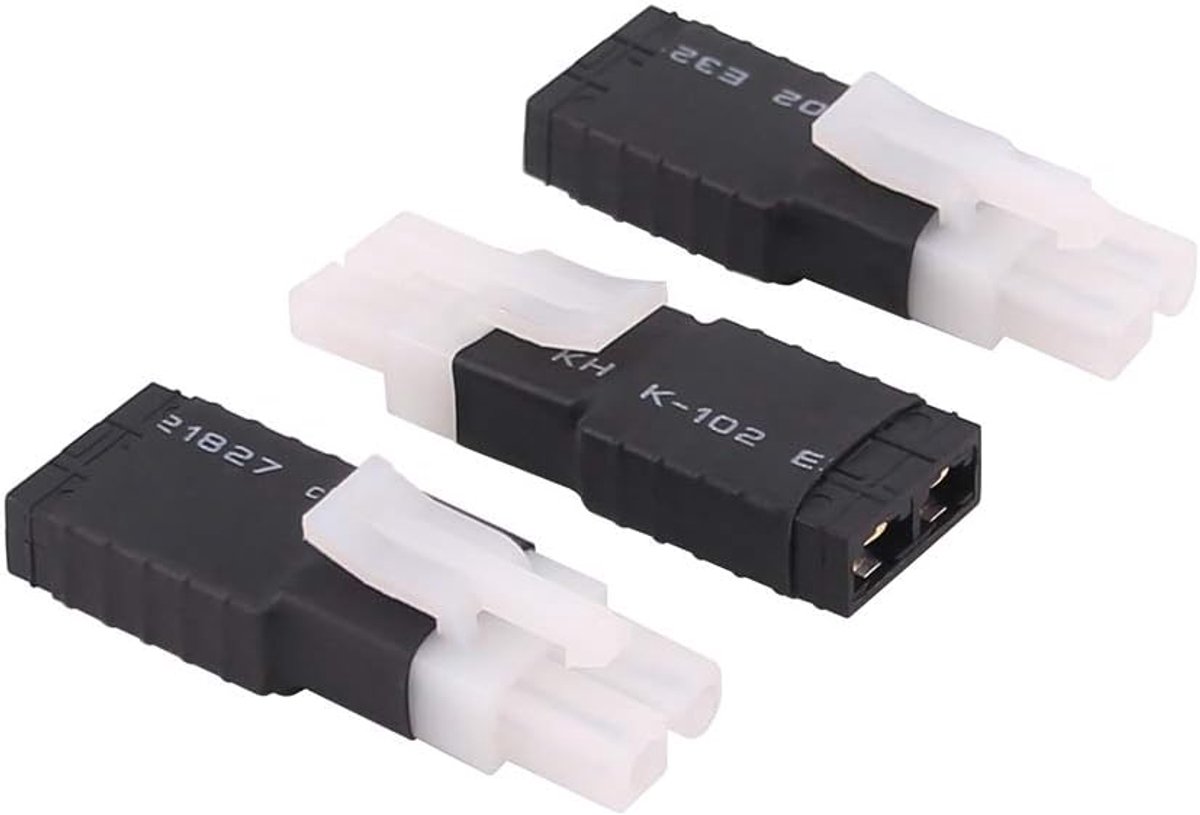 3pcs Direct Connect Big Tamiya Male to Traxxas Style Female Connector Adapter(C64-3)