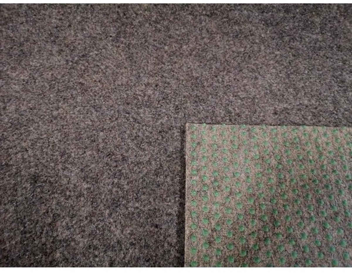 Grastapijt Kunstgras - Kunstgazon Tapijt - Terras Aankleden - Zacht Velours Materiaal - 400x350 cm - Grijs