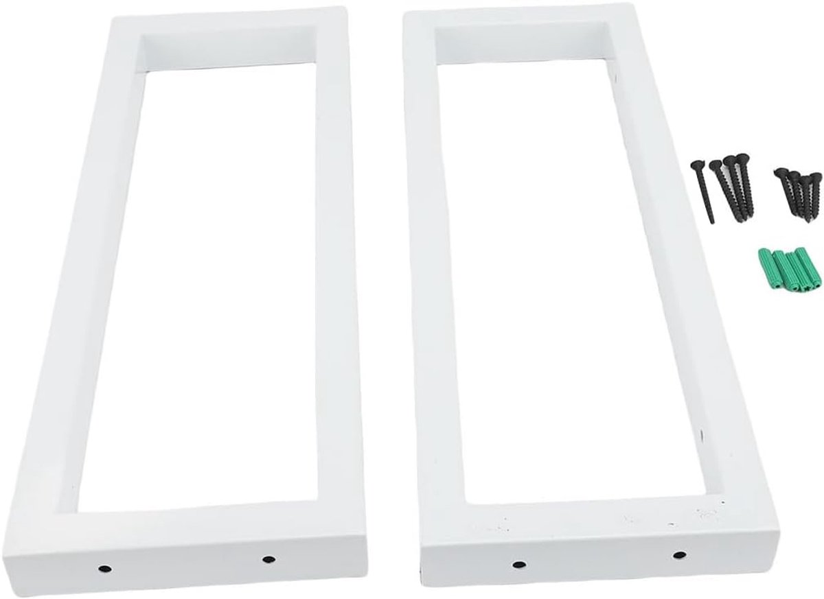 Dailygoods- Wandconsoles Set van 2 - Plankdragers - Wastafelhouder - Consolehouder - Hoogwaardige metalen constructie - Modern design - Plankbeugels