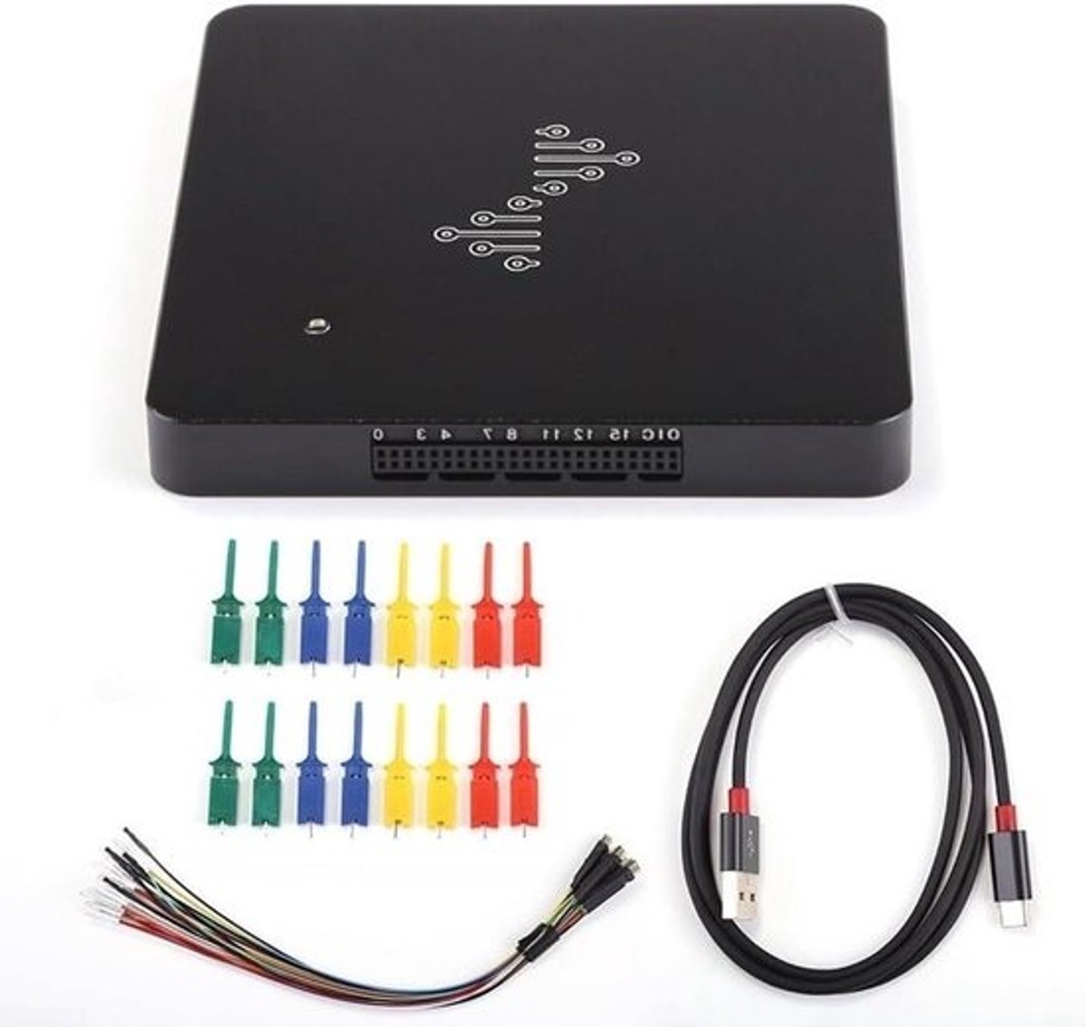 USB Logic Analyzer - Digitale Signaal Analyzer - Signalen Analyseren - 100MHz Bandbreedte - 20 x 10 x 5 cm