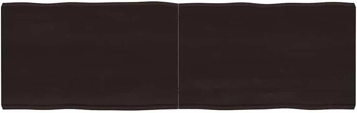 Eettafelblad, vervangingsplaat voor tafel, houten tafelblad, geschikt voor restaurant, hotel, café, eetkamer, 160 x 50 x (2-6) cm, massief hout, behandeld boomrand