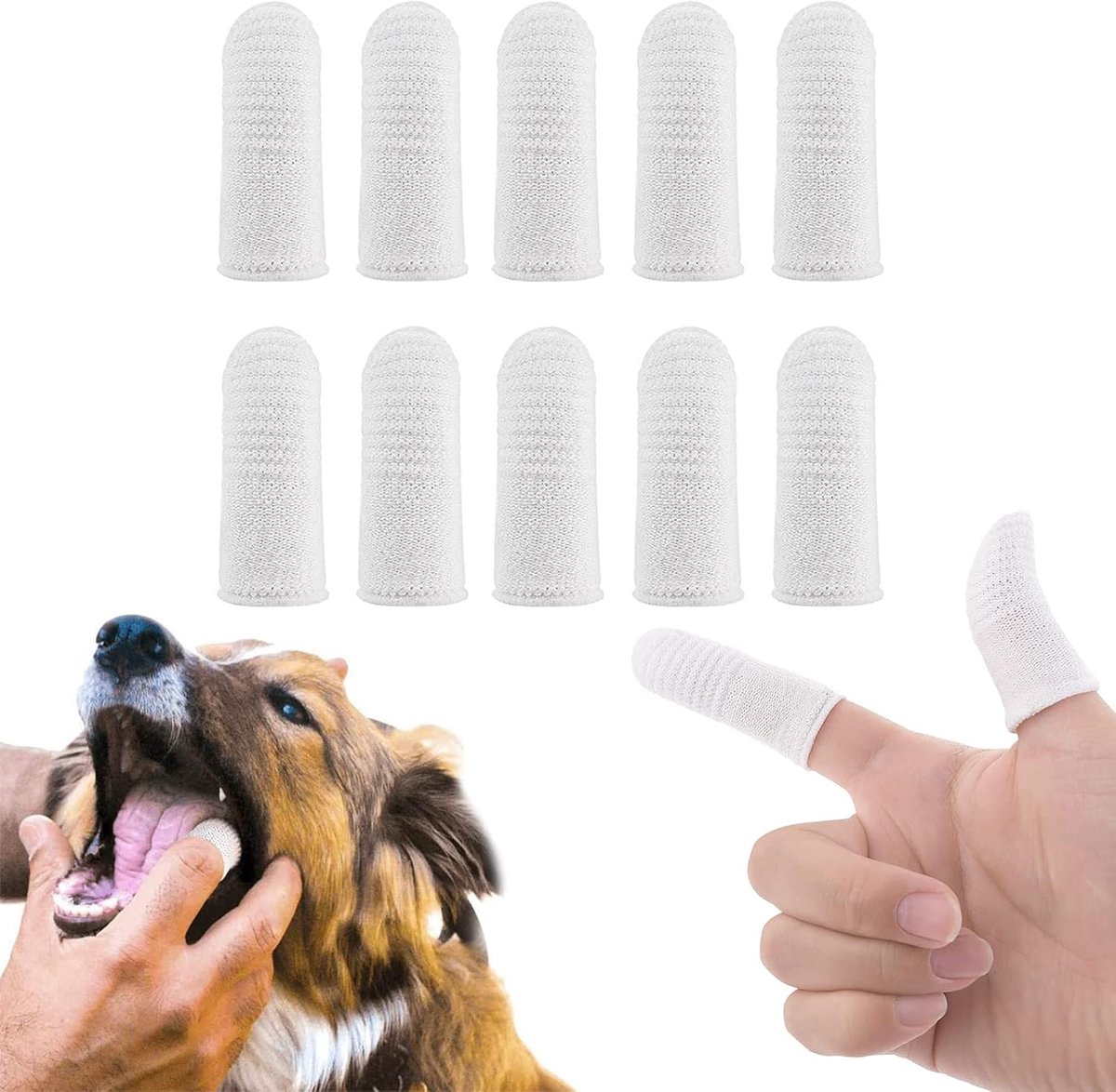 Dailygoods- Tandenborstel Vingerbedje - Tandverzorging - Pak van 10