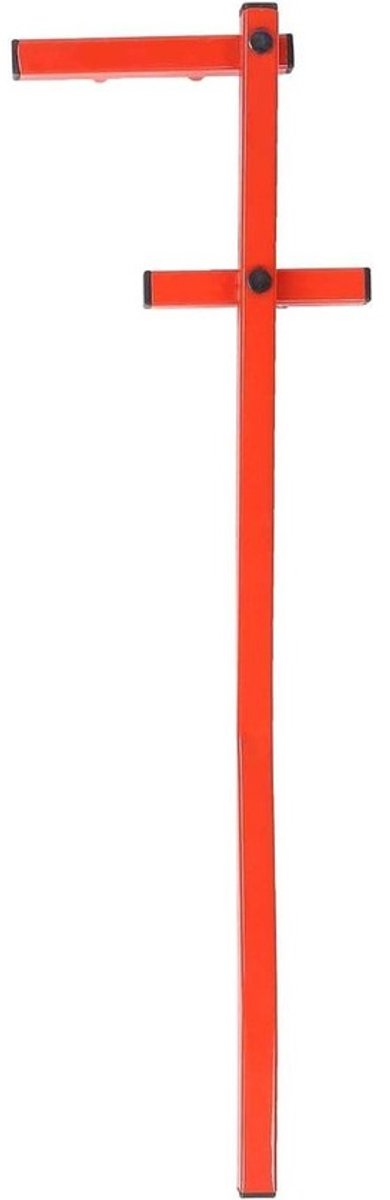 Plaatbrug Rechttrekker - Terrastool Plank - Dek Monteren - U-vormige Arm - 75 x 18 x 5 cm - Grijs