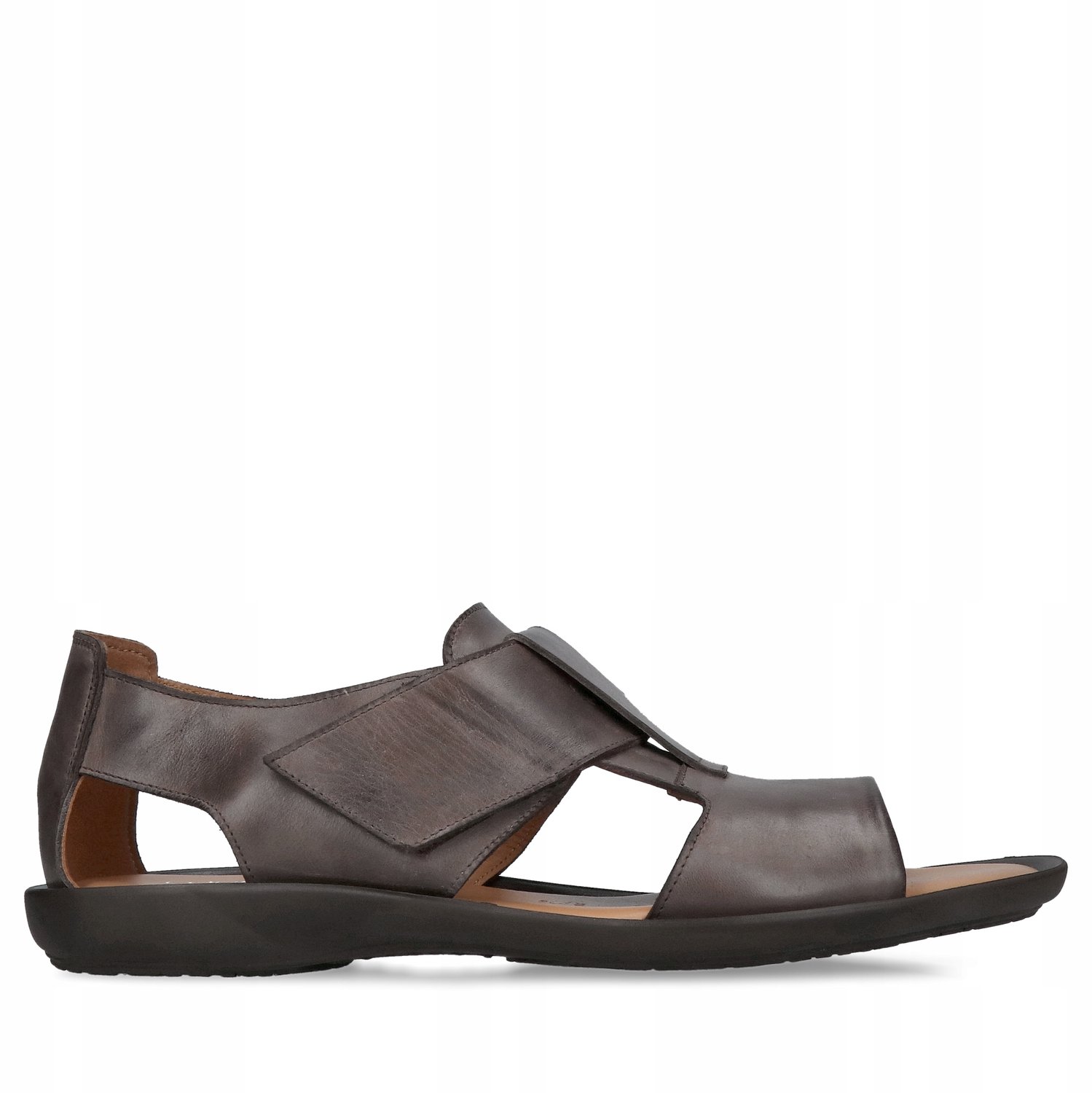 Herensandalen Leer Comfortabel Klassiek Zomer Bruin