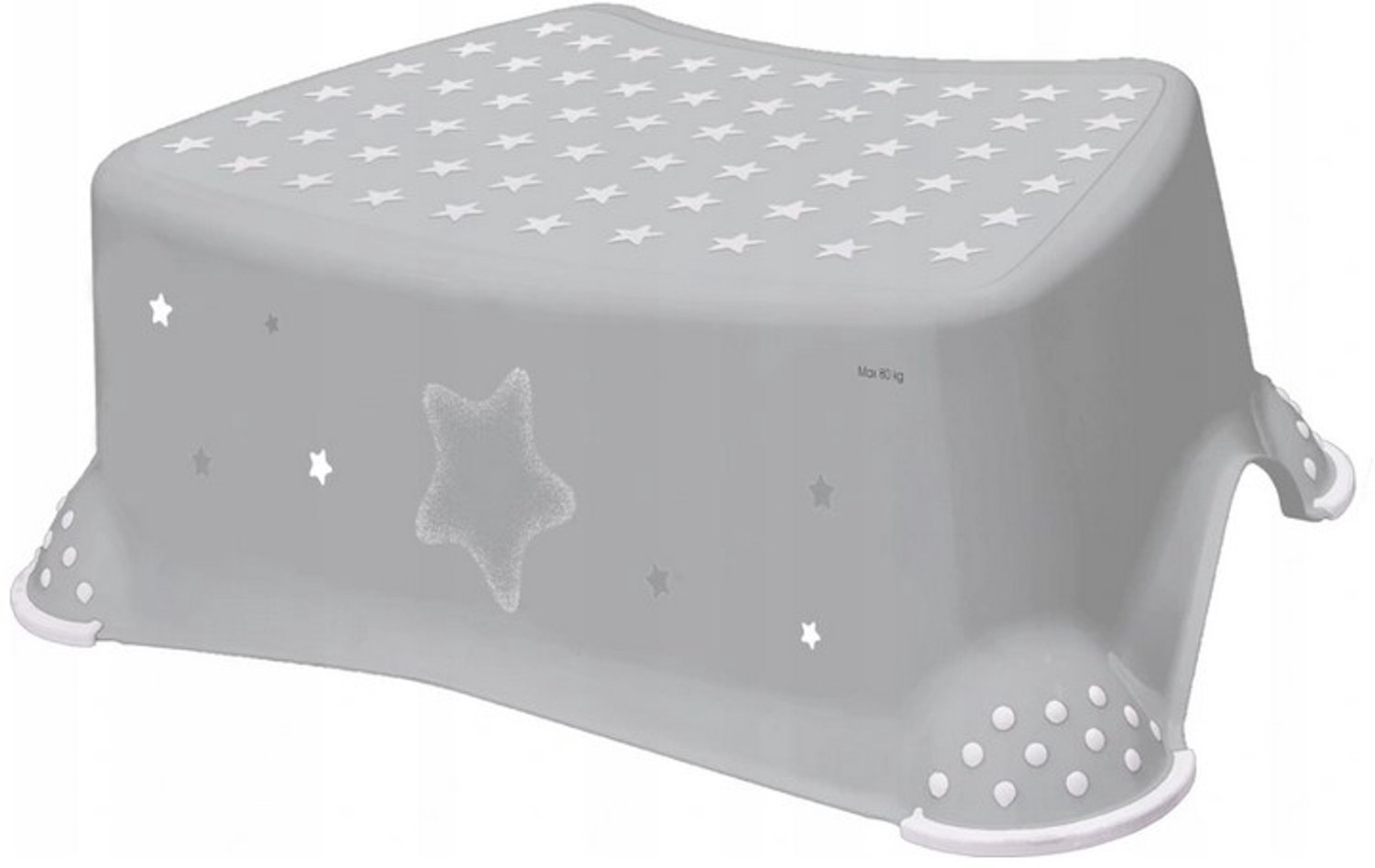 Keeeper Antislip Kinderkrukje Grijs 40,5x27,5x14 cm