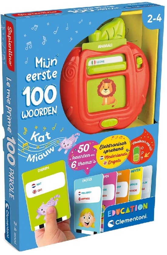 Clementoni Mijn Eerste 100 Woorden - Interactief Educatief Speelgoed Peuter - Nederlands en Engels van Clementoni — afbeelding 2
