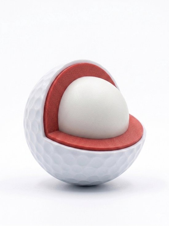 Polish Golf WHITE BIRD III 3-laags golfballen - Wit, 12 stuks — afbeelding 4