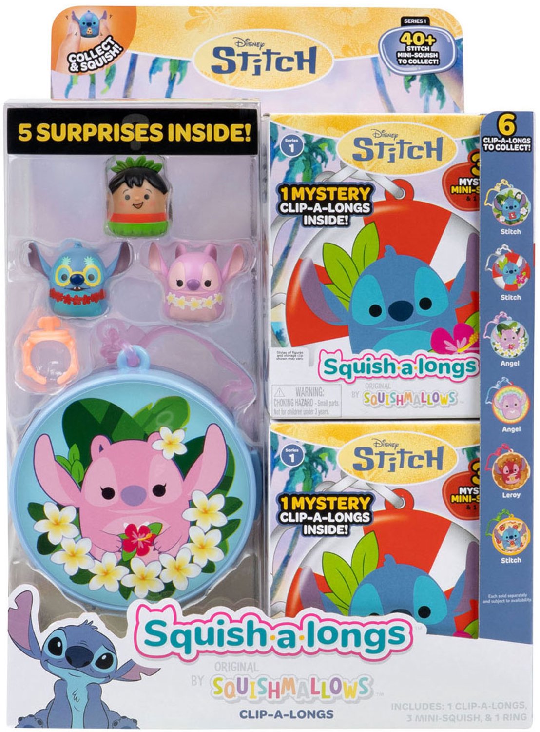 Squishmallows Squish-a-Longs Sleutelhanger Stitch