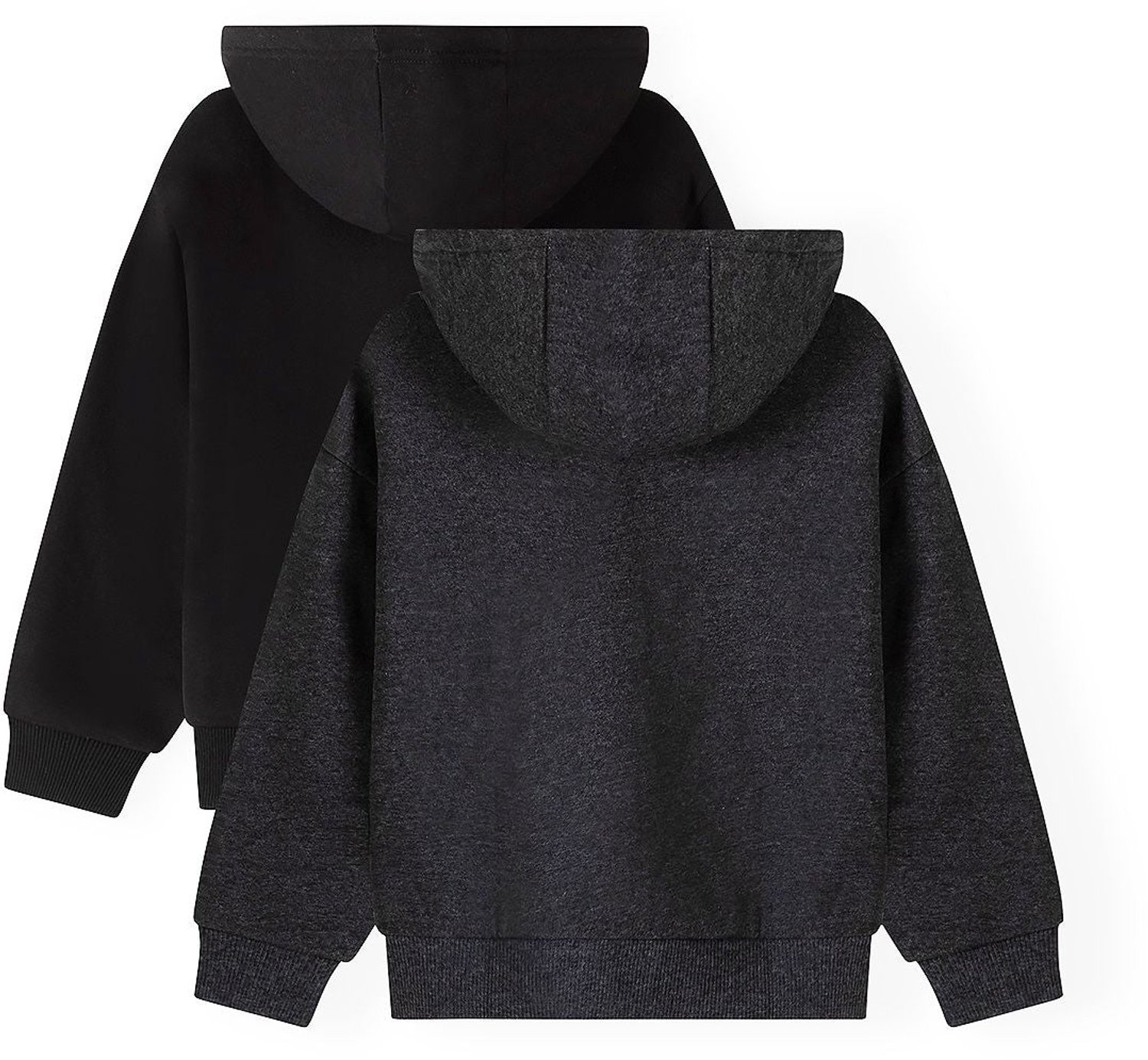 Minoti hoodie jongens – set van 2 – borduursel links op de borst – meerkleurig