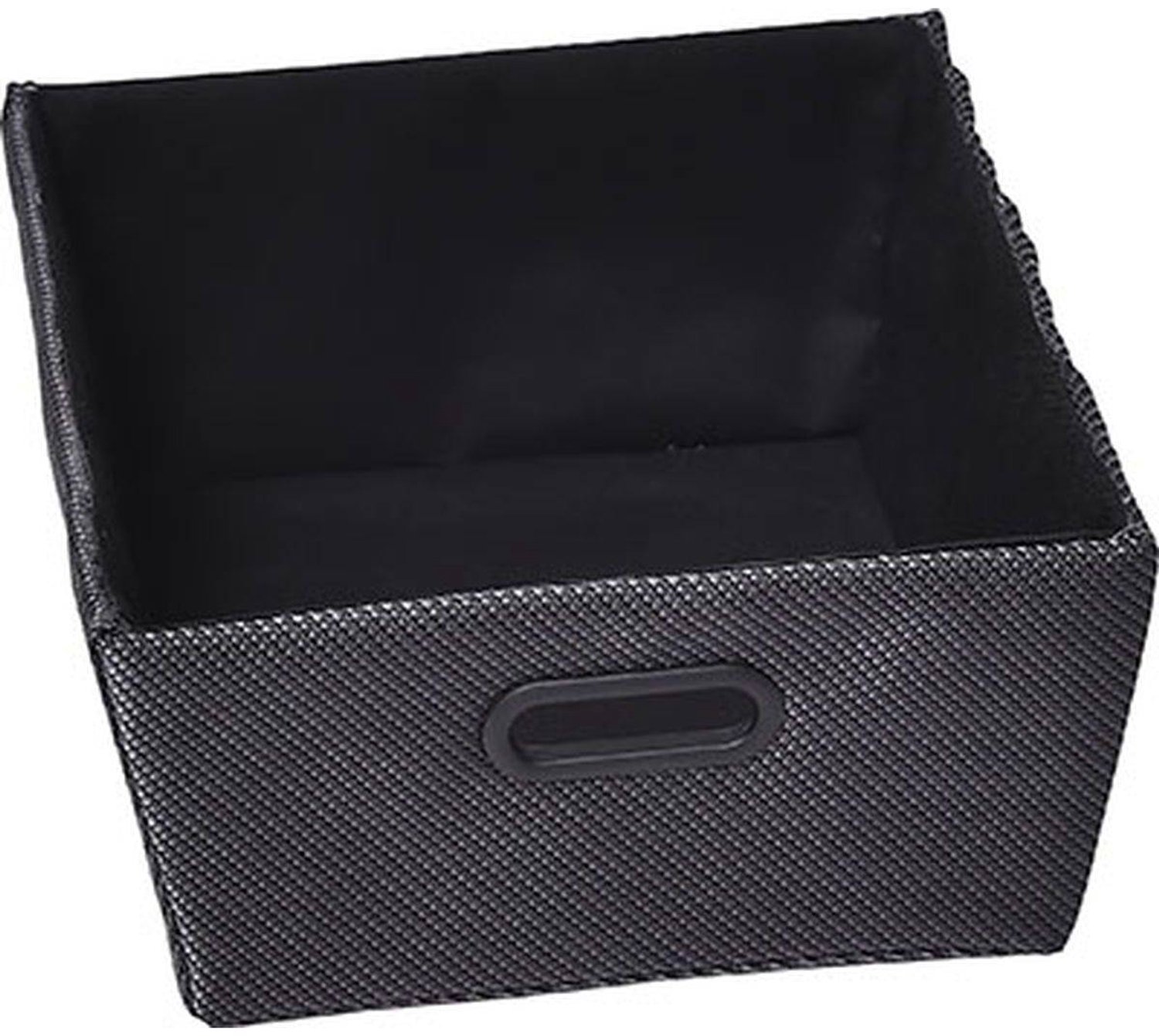 Panière dressing en polyester H. 15 x L. 32,5 x P. 40 cm noir