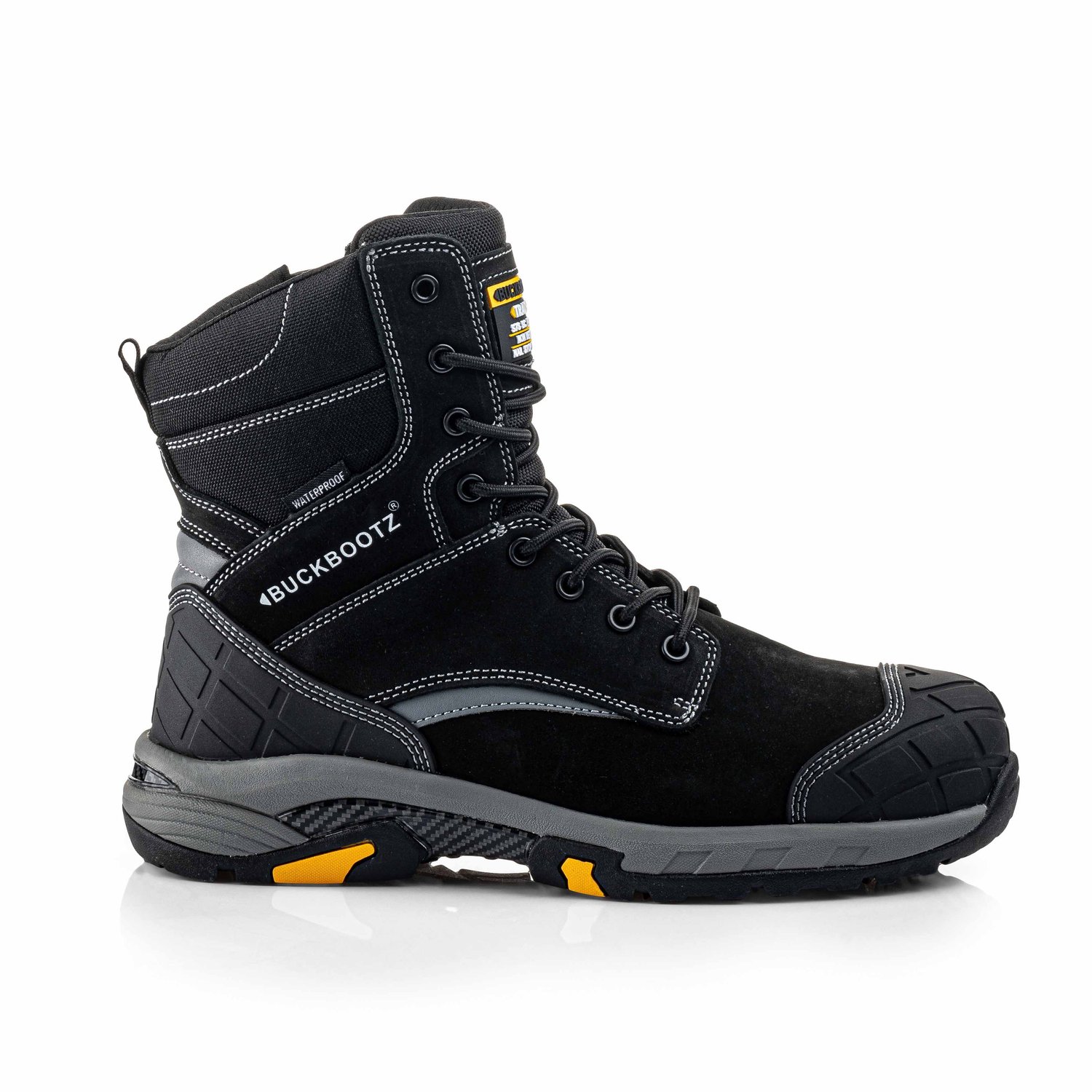 BLASTZ BK Tradez High Leg Lace/Zip Boot | Black | Werkschoen maat 40