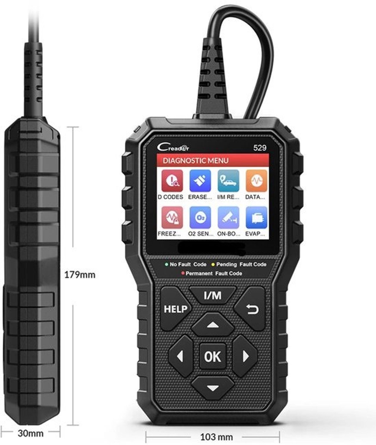 OBD-scanner - OBD2 - Autoscanner - Auto uitlezen - Diagnoseapparaat voor auto's - Codelezer - Diagnosetool - MIL reset - Check Engine - Foutcodes uitlezen - Live data DIY