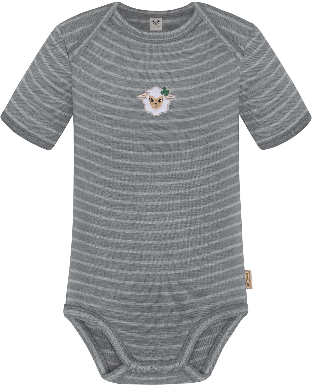 Baby-merino rompertje met korte mouwen „Tauranga“