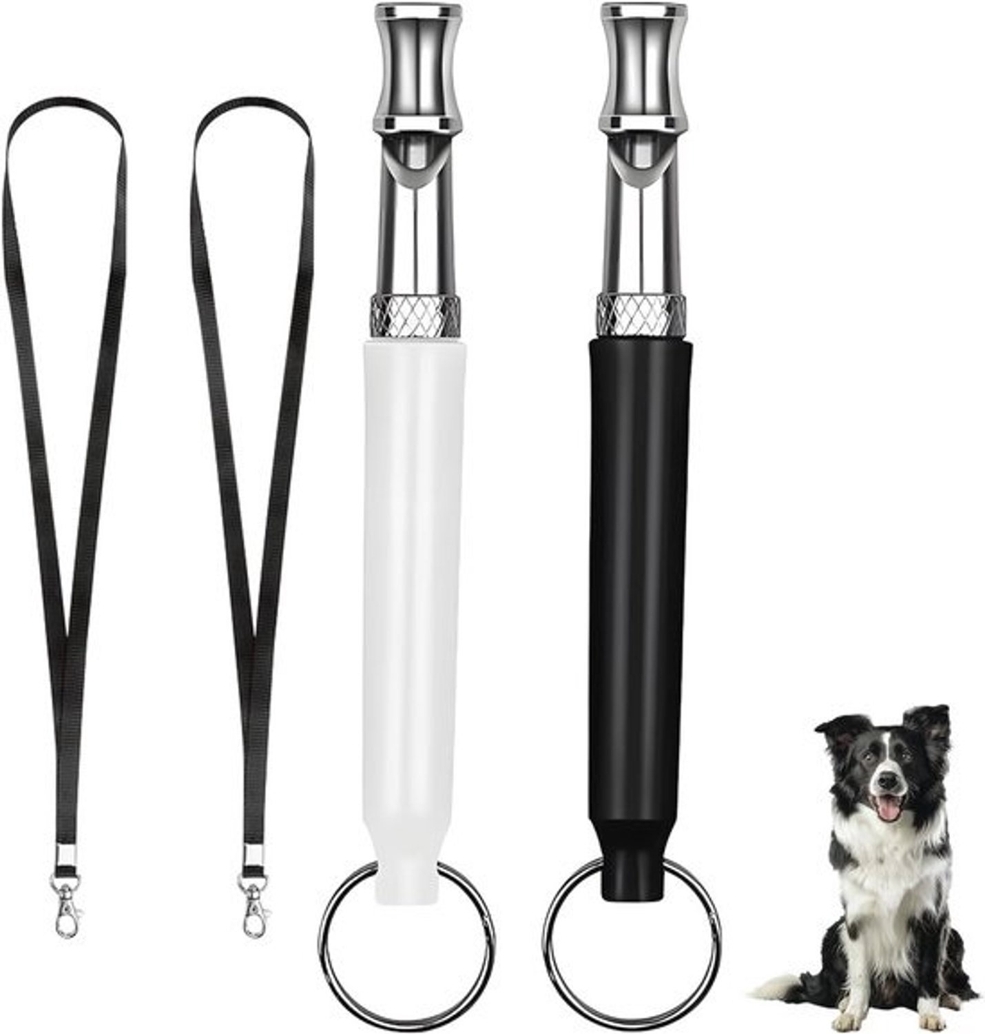 2 Stuks Hondenfluitje met hoge frequentie - Stil anti-blaf- en trainingshulpmiddel voor honden