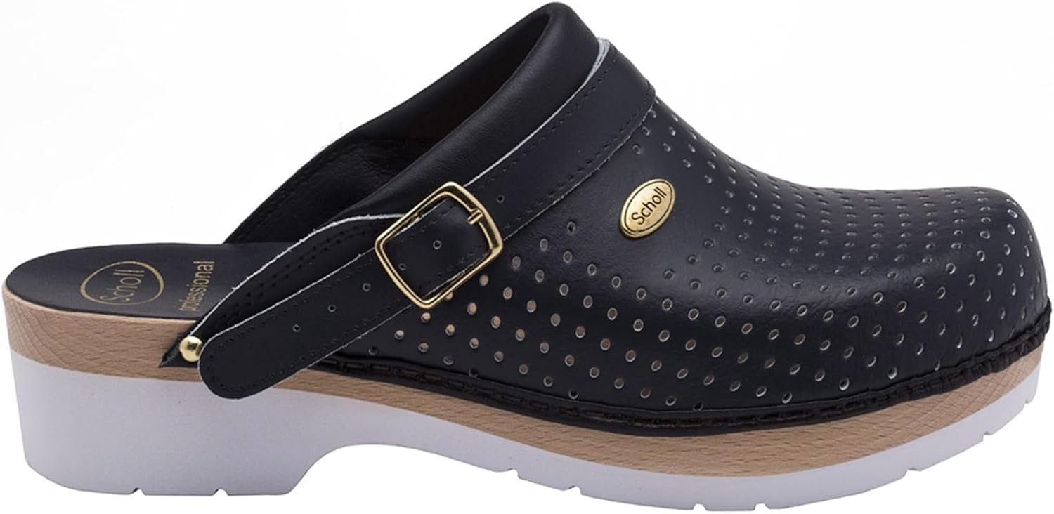 Scholl Supercomfort Klomp - Comfortabele Leren Klomp voor Professionals