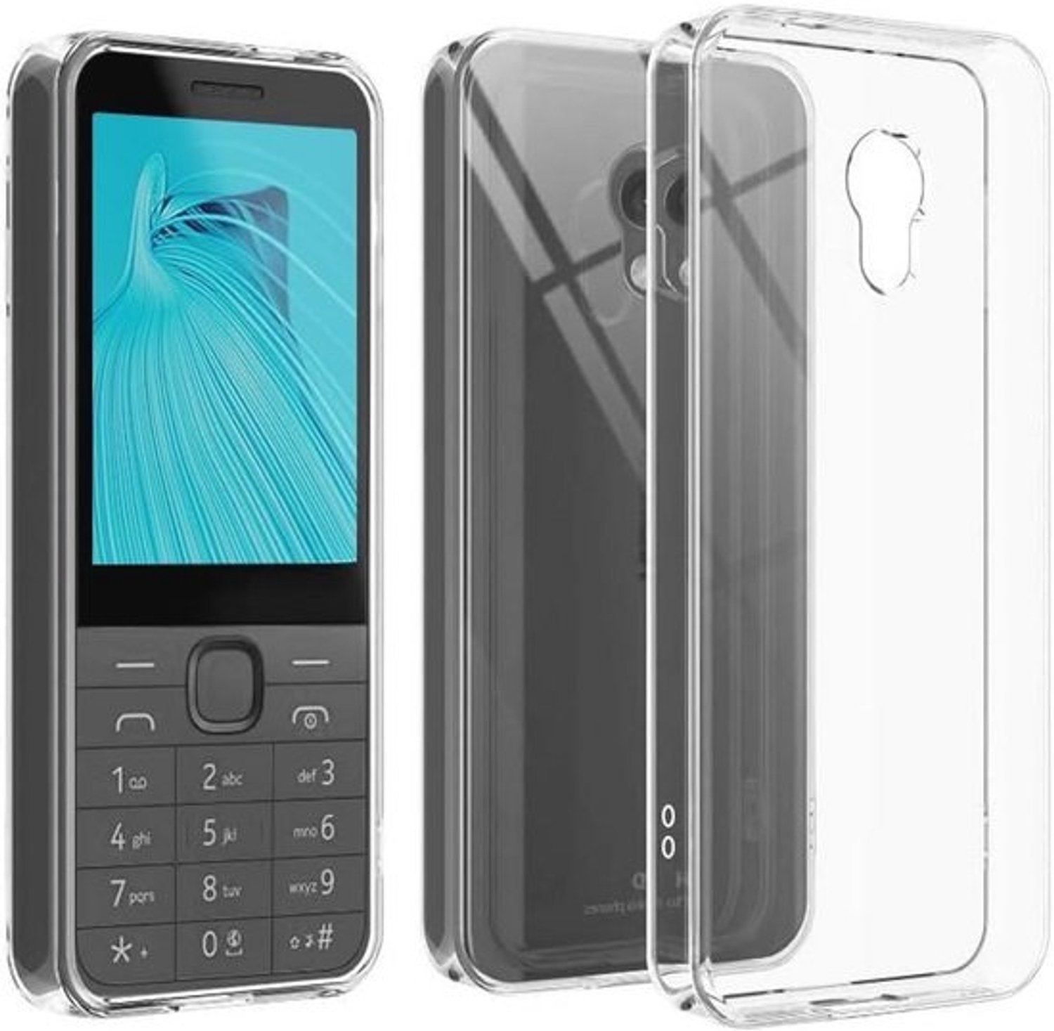 Dunne transparante siliconen hoes - voor Nokia 235 4G 2024