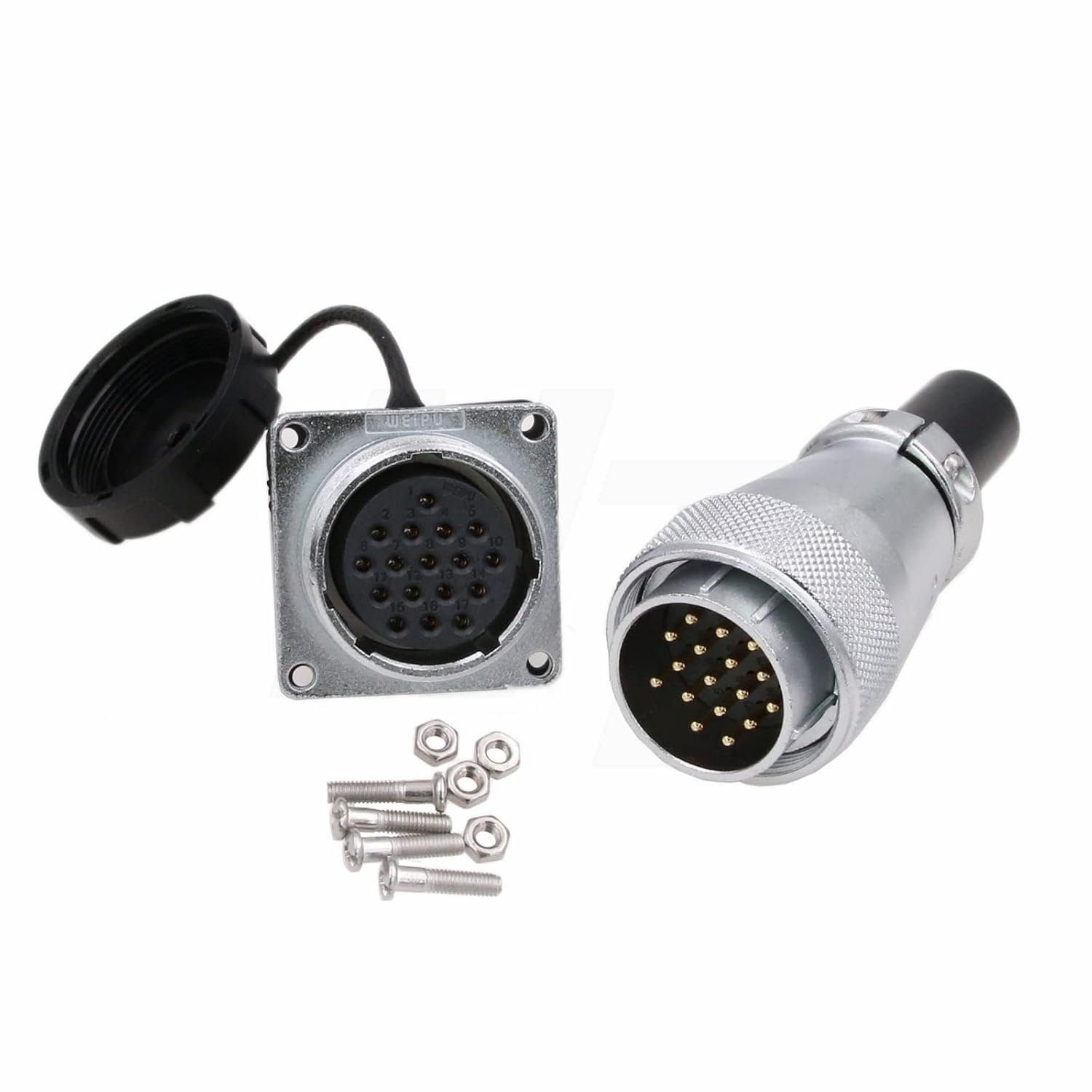 Hangton 17 Pin 10A Connector - Metalen aansluiting - Voor buitengebruik - Ideaal voor zonnepanelen - ShopVlot