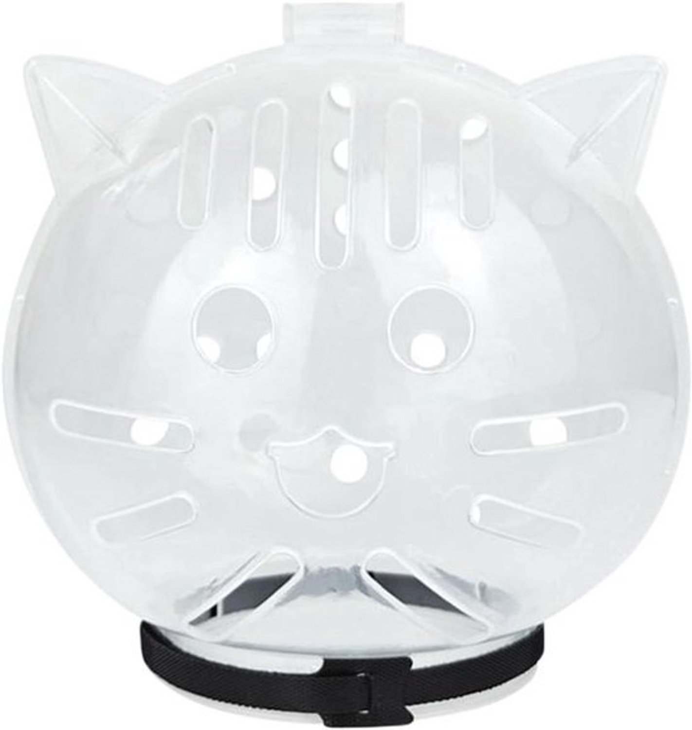 Kattenmuilkorf - Ademend masker - Voor huisdierverzorging - Optisch zicht - Maat L - Transparant