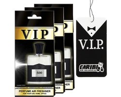 Auto luchtverfrisser 3x VIP-500 - luxe geur - geur vergelijkbaar met dure parfum - fris interieur - Vemera