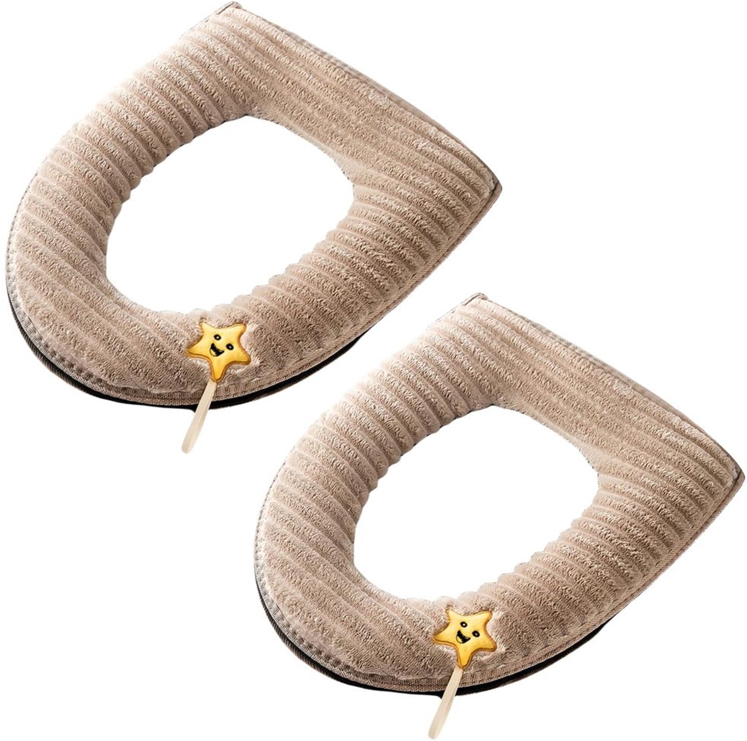 2 Stuks Zachte Toiletzitting Covers met Handvat