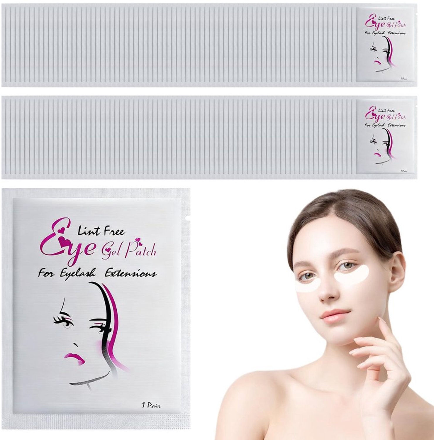 Set van 150 Oogpads voor Wimperextensions en Schoonheidsbehandelingen