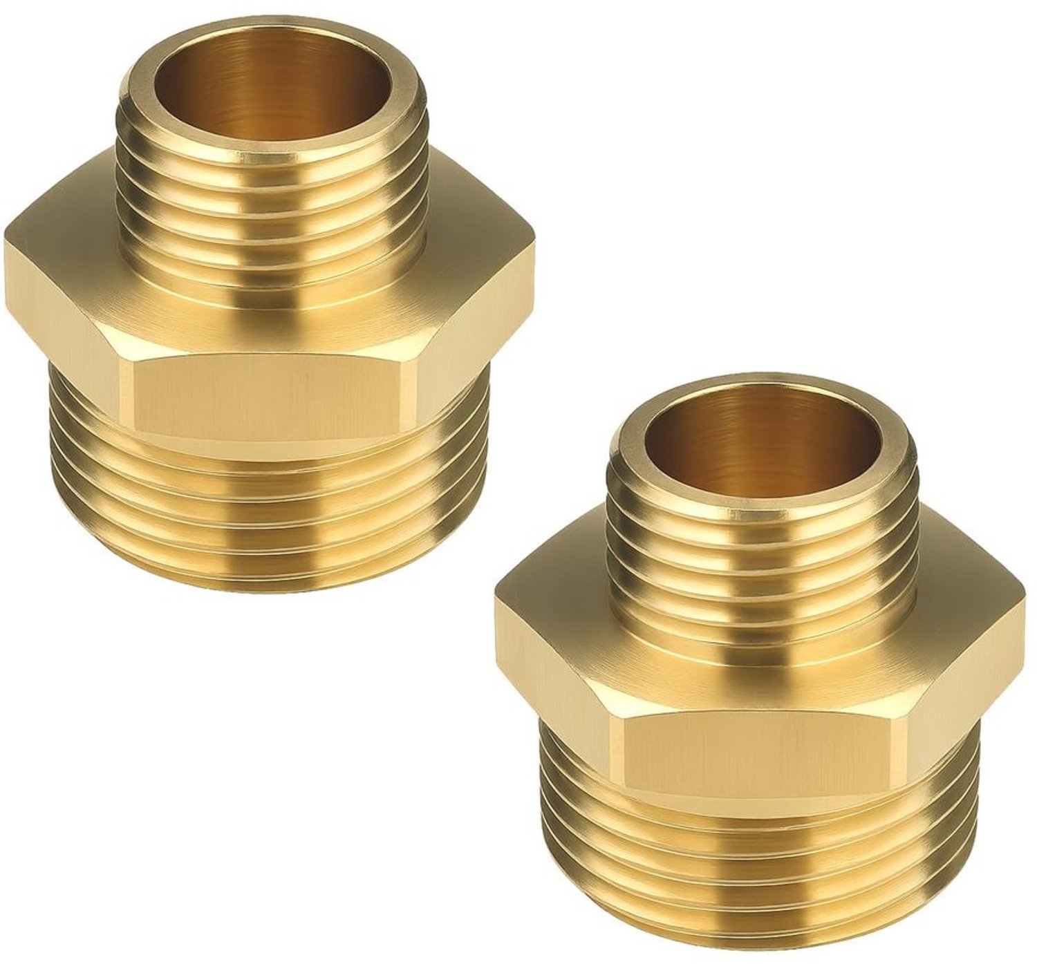 2 Stuks Koper Reducer Nippels, 1 Inch naar 3/4 Inch voor Waterpomp en Verwarming