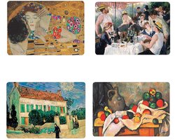 Cartexpo Placemats - Set van 4, 42 x 29 cm, Wit