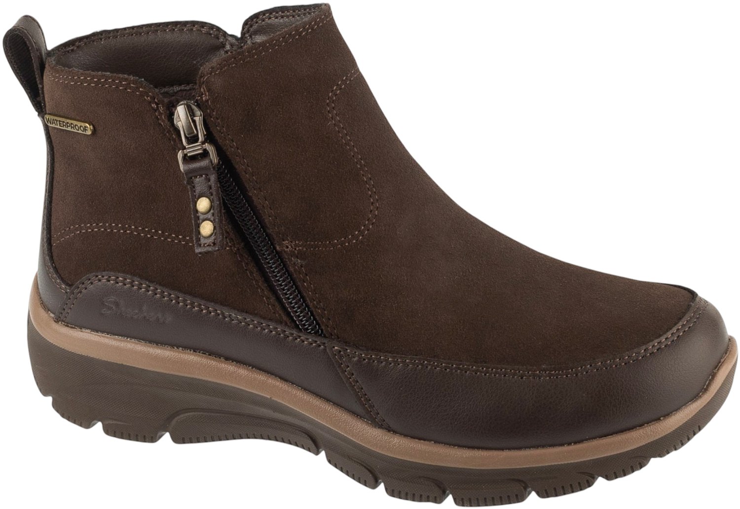 Skechers Easy Going Alpine Zip Vrouwen Laarzen Bruin