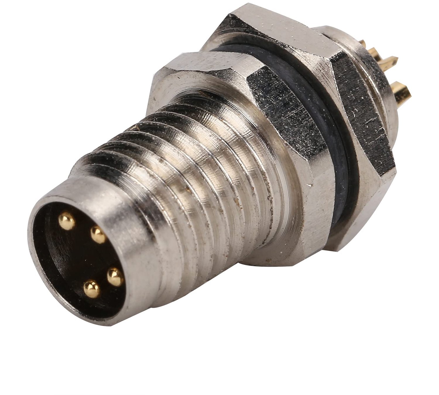 Paneelconnector IP67 - M8 Stekkerconnector - Metalen Interface - Dempingsontwerp - Waterdicht - Compact en Betrouwbaar - Stekker