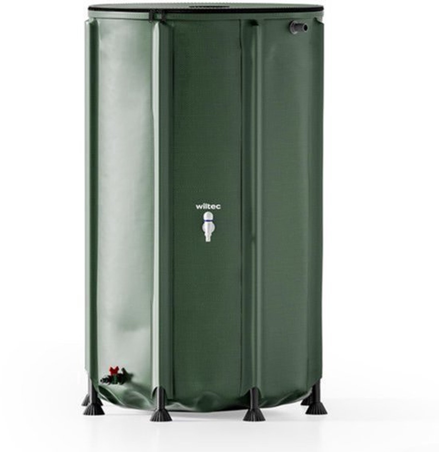 Regenton Opvouwbaar - 500 Liter Inhoud - PVC Materiaal - Groen - Met Deksel En Tapkraan