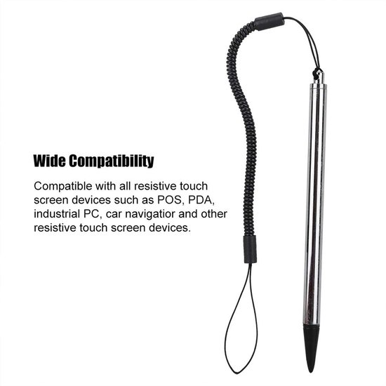 Stylus Pen Universeel - Antislip - Uittrekbaar Snoer - Schrijfgerei - Schermbescherming - Duurzaam Ontwerp - Schrijfpen — afbeelding 4