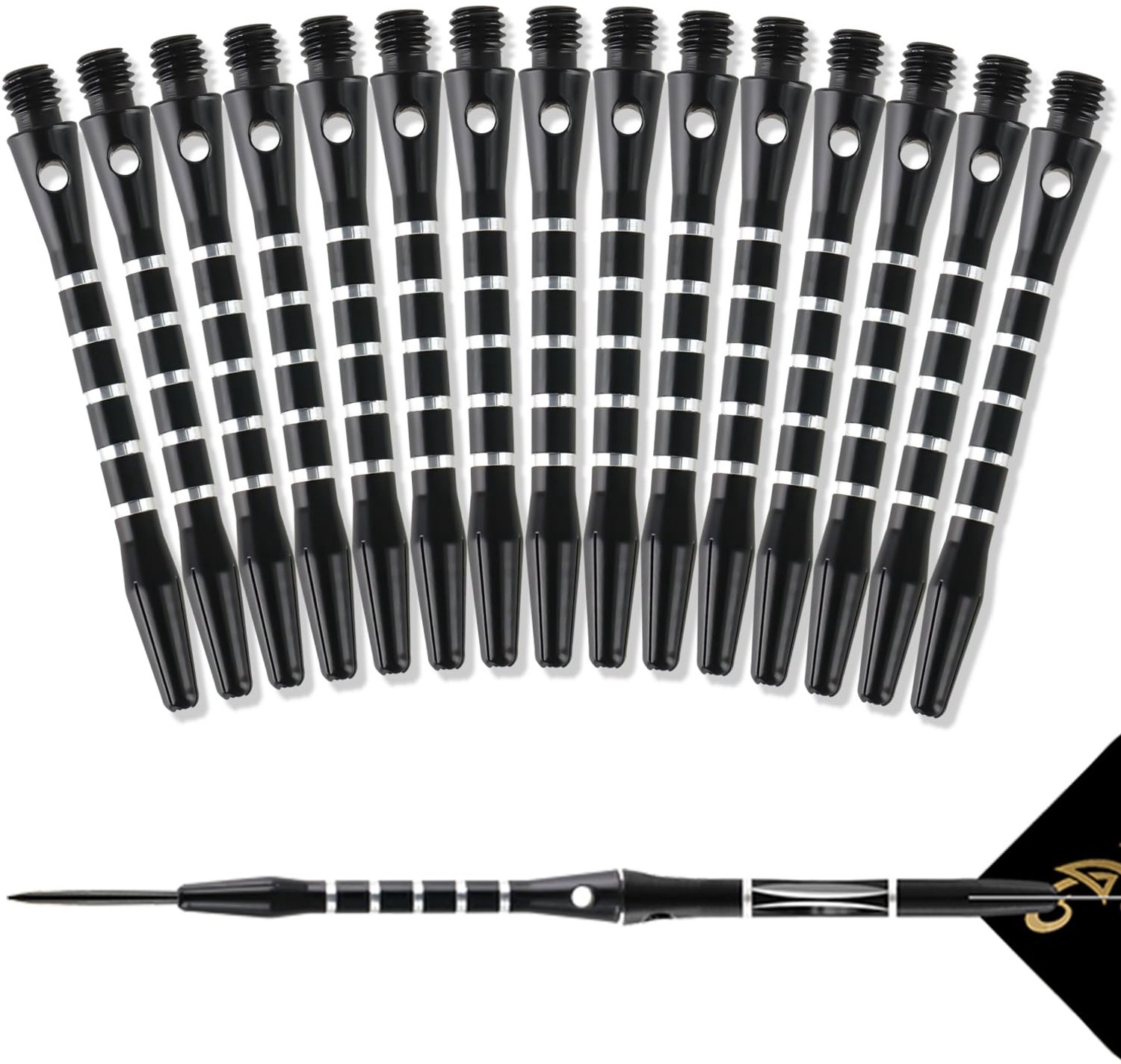 15 Stuks Aluminium Dart Stelen met O-ring