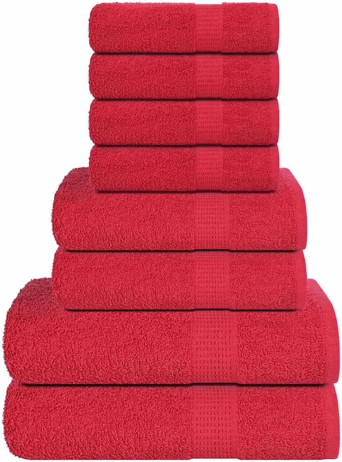 handdoekenset 8-delig - 360 g/m² katoen - absorberend - ideaal voor dagelijks gebruik - ShopVlot