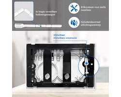 Bedieningspanelen - Geschikt voor Geberit UP320/UP300 & SIGMA01/20/21/30/40/50 - Toiletten bedieningsplaat - 2-toets spoeling - WIT